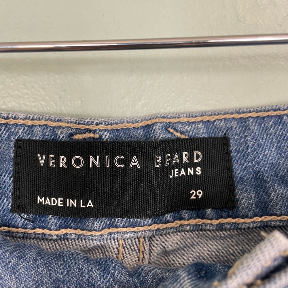 Veronica Beard Jeans Grant Wide Leg Extra High Rise Blue Women Sz 29 Loose - Picture 10 of 11